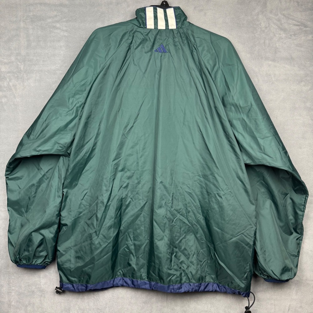 Vintage Adidas‎ Track Jacket Green Men Large Lightweight Sportswear Y2K - Picture 9 of 9